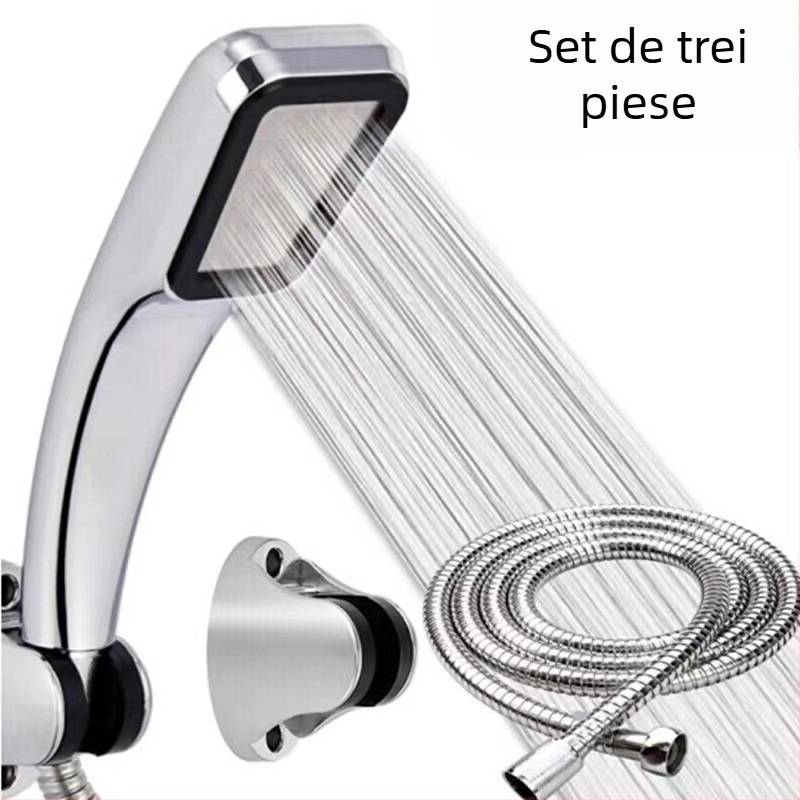 Duș cu 300 găuri, presurizat, corp ABS rotund, montaj pe perete, finisaj UV