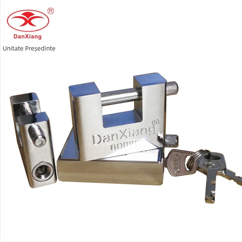 DanXiang E Type Lacăt de securitate, din fier, pentru dulapuri de proprietate, mașini arcade și uși, design modern minimalist