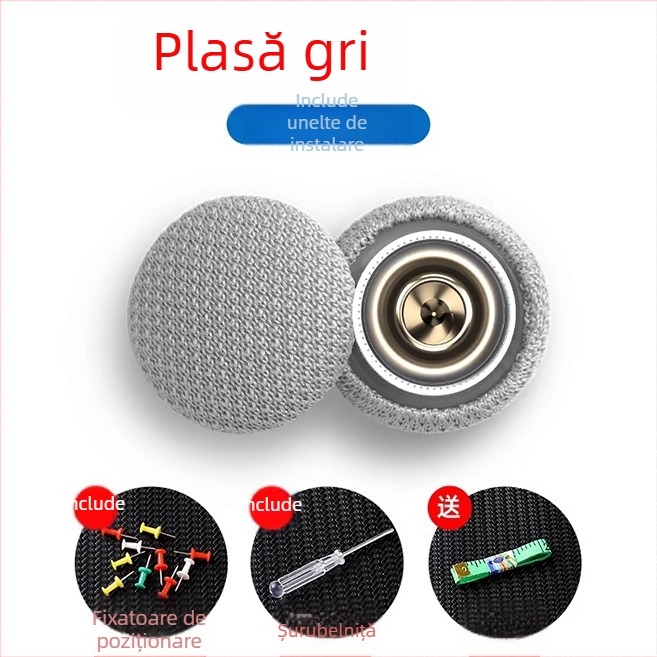 Știfturi de reparație pentru plafonul auto, Yishui, material textil-metal, personalizare disponibilă, model monocrom