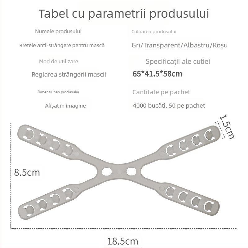 Accesoriu pentru protecția urechilor la mască, cataramă reglabilă, design pentru purtare pe spate, material oppopp, unisex adulți