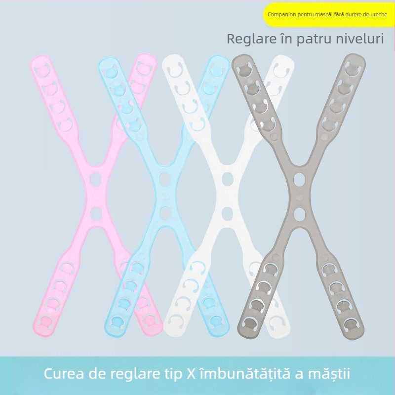 Accesoriu pentru protecția urechilor la mască, cataramă reglabilă, design pentru purtare pe spate, material oppopp, unisex adulți