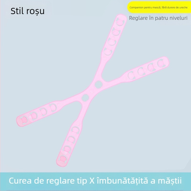 Accesoriu pentru protecția urechilor la mască, cataramă reglabilă, design pentru purtare pe spate, material oppopp, unisex adulți