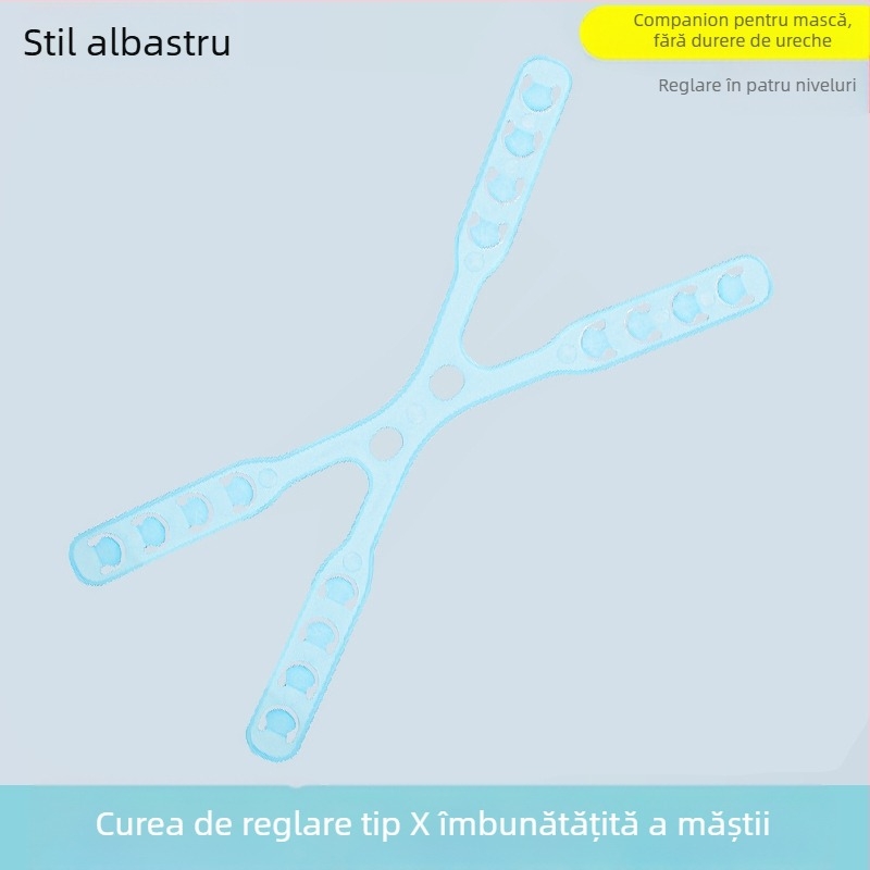 Accesoriu pentru protecția urechilor la mască, cataramă reglabilă, design pentru purtare pe spate, material oppopp, unisex adulți