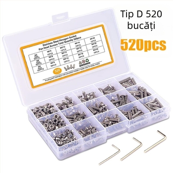 Set șuruburi și piulițe cu cap pan – ISO 7380, Gradul A