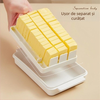 Cutie de tăiat untul cu capac – Set gadgeturi bucătărie modern minimalist, din plastic, Brand Vant, Lansare 2022, Personalizare disponibilă