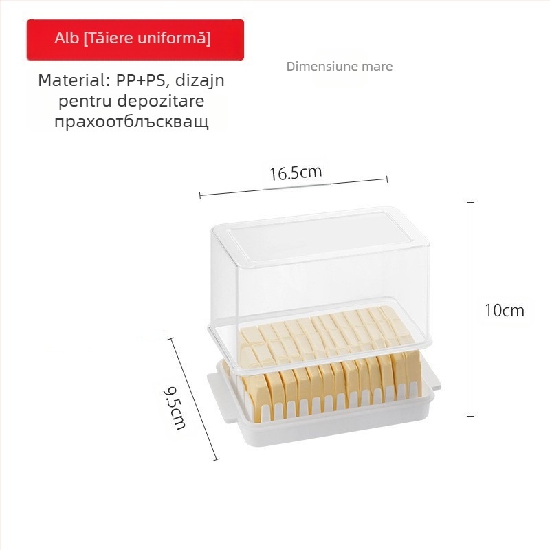 Cutie de tăiat untul cu capac – Set gadgeturi bucătărie modern minimalist, din plastic, Brand Vant, Lansare 2022, Personalizare disponibilă