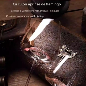 Pahare Nordic din cristal pentru vin și șampanie, stil simplu, pachet 2 buc