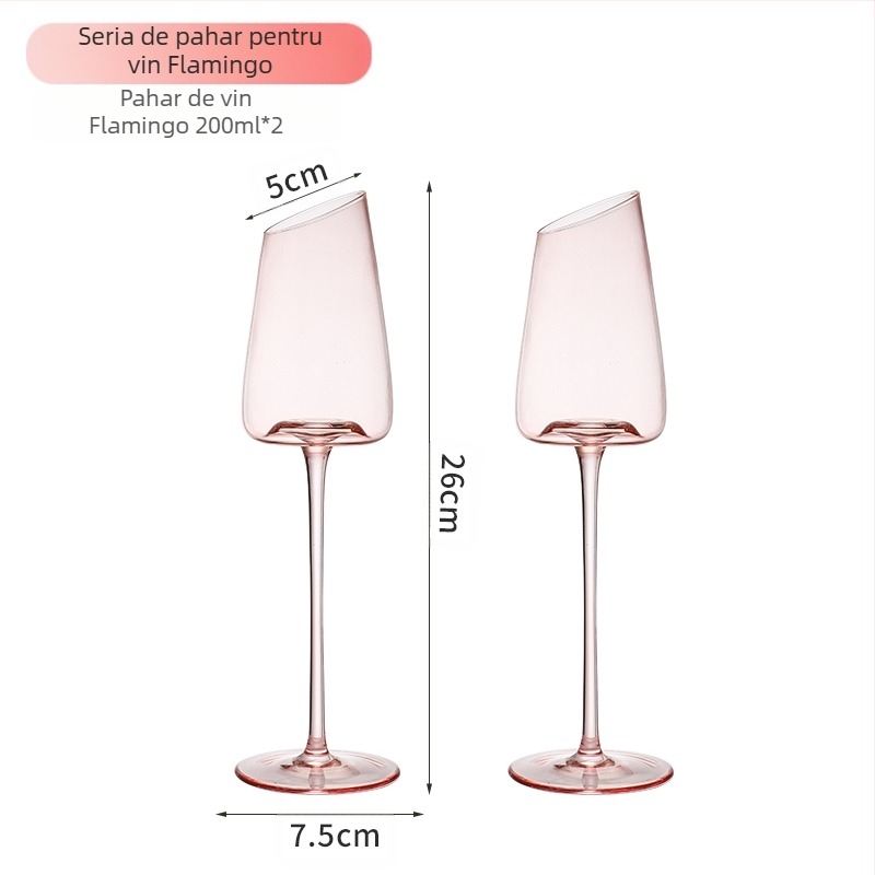 Pahare Nordic din cristal pentru vin și șampanie, stil simplu, pachet 2 buc