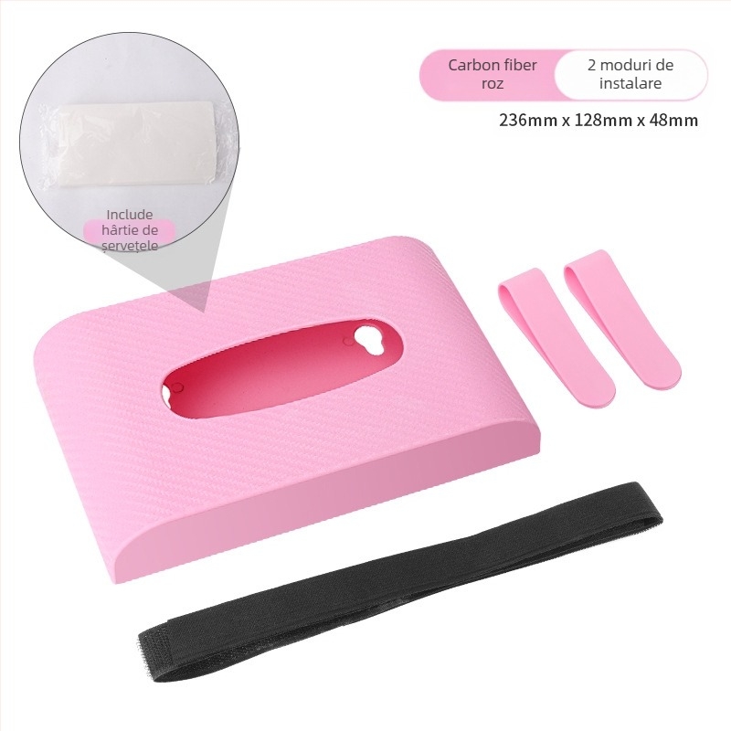 Cutie de șervețele auto – design atârnat, plastic, brand Yasheng, durată de viață 10 ani, dual-use pentru mașină și casă, personalizabilă