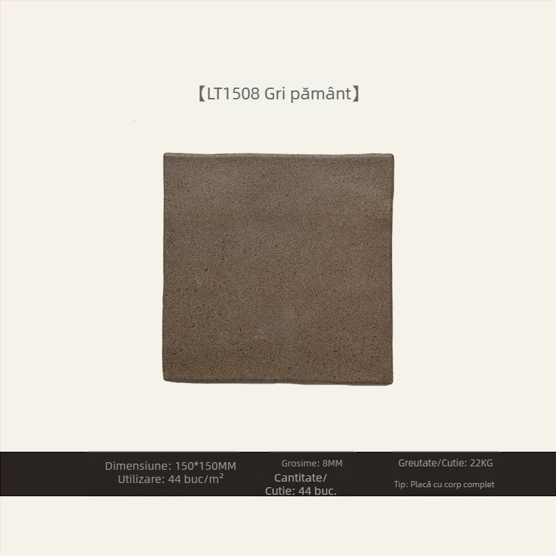 Placă ceramică cu aspect de cărămidă, seria Star Sand, stil pastoral, anti-derapant și rezistent la uzură, potrivită pentru living, absorbție de apă >0,5%