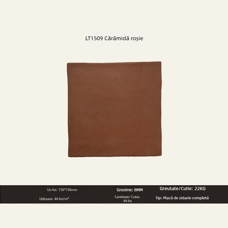 Placă ceramică cu aspect de cărămidă, seria Star Sand, stil pastoral, anti-derapant și rezistent la uzură, potrivită pentru living, absorbție de apă >0,5%