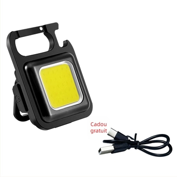 Lumină LED mini pentru chei – Lumină de lucru magnetică multifuncțională cu deschizător de sticle (6W • Încărcare • 500mAh • Model XH-69)