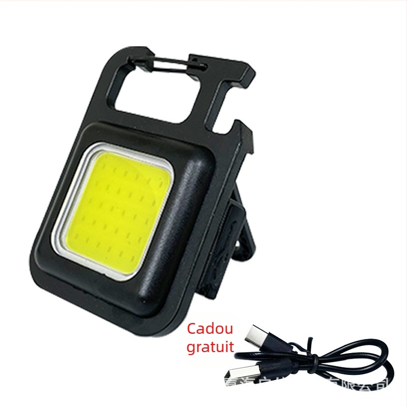 Lumină LED mini pentru chei – Lumină de lucru magnetică multifuncțională cu deschizător de sticle (6W • Încărcare • 500mAh • Model XH-69)