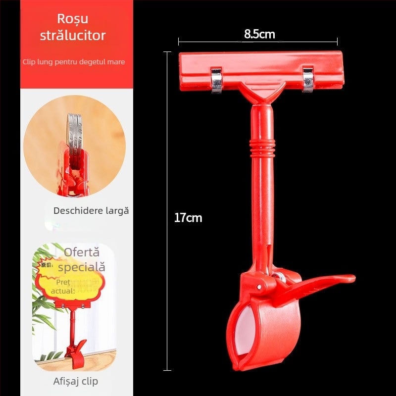 Clip de publicitate de tip T-POP pentru etichete de preț pe raft, design modern minimalist, potrivit pentru cadouri de afaceri / cadouri promoționale