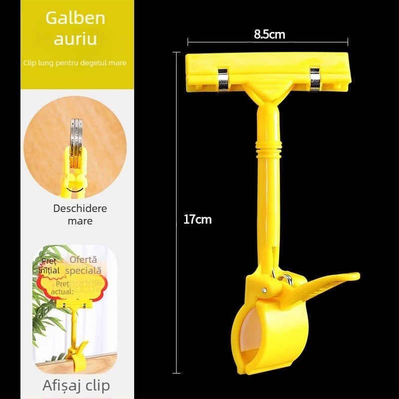 Clip de publicitate de tip T-POP pentru etichete de preț pe raft, design modern minimalist, potrivit pentru cadouri de afaceri / cadouri promoționale