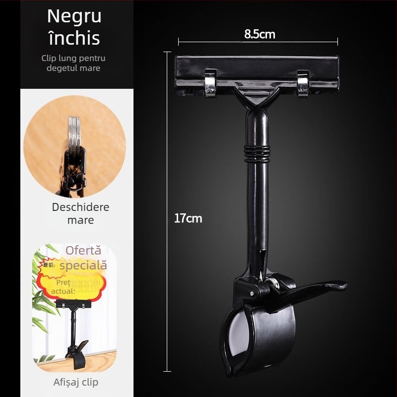 Clip de publicitate de tip T-POP pentru etichete de preț pe raft, design modern minimalist, potrivit pentru cadouri de afaceri / cadouri promoționale