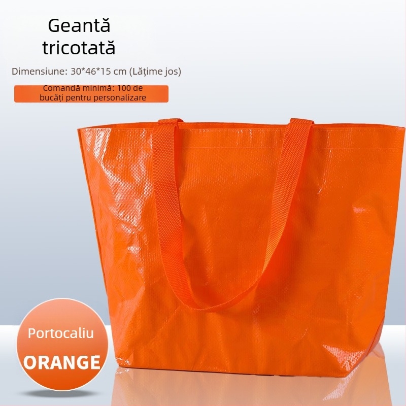 Geantă din PP țesut, geantă de mână personalizabilă și geantă de cumpărături multipurpose, acoperire impermeabilă cu model piele de șarpe (Material: PP țesut; Personalizare: disponibilă; Acoperire: impermeabil; Model: piele de șarpe)
