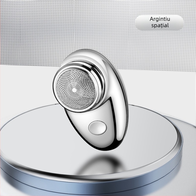 Aparat de ras electric cu cap rotativ unic; baterie încorporată 100–300 mAh; autonomie 30–45 minute; motor cu perii; cap de ras lavabil și demontabil.