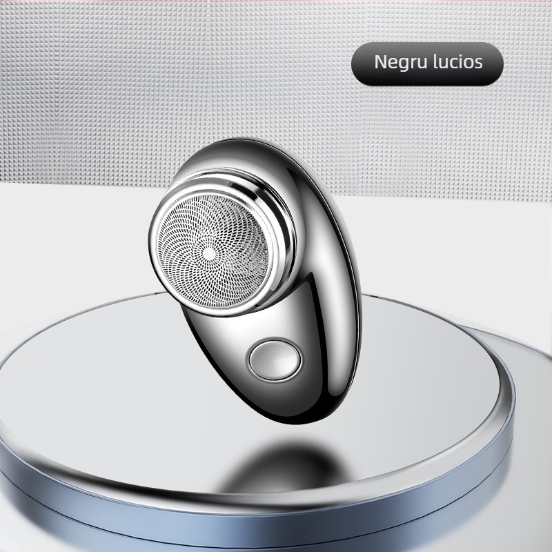 Aparat de ras electric cu cap rotativ unic; baterie încorporată 100–300 mAh; autonomie 30–45 minute; motor cu perii; cap de ras lavabil și demontabil.