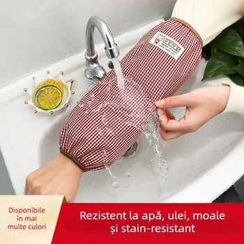 Huse impermeabile pentru mâneci, unisex, imprimeu pătrățat, stil pastoral, pentru iarnă, primăvară și toamnă