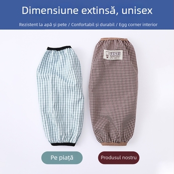 Huse impermeabile pentru mâneci, unisex, imprimeu pătrățat, stil pastoral, pentru iarnă, primăvară și toamnă