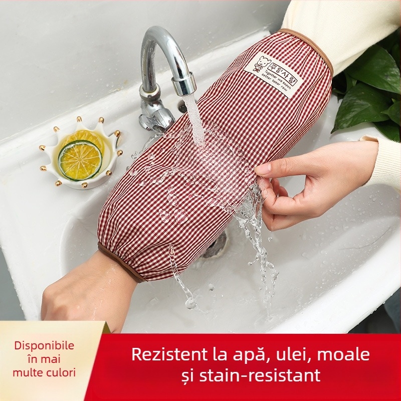 Huse impermeabile pentru mâneci, unisex, imprimeu pătrățat, stil pastoral, pentru iarnă, primăvară și toamnă