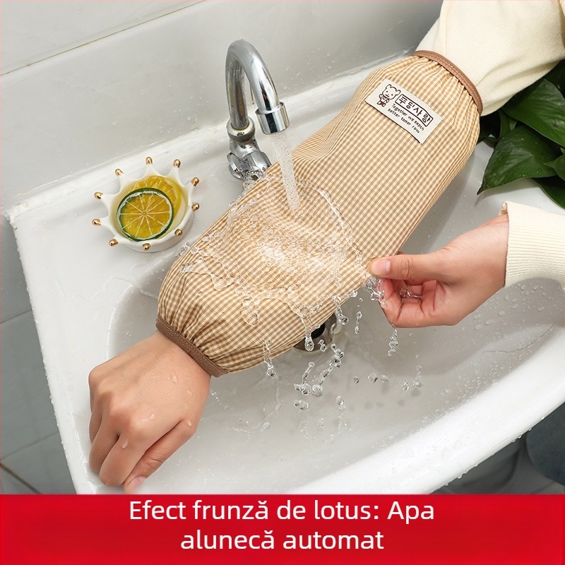 Huse impermeabile pentru mâneci, unisex, imprimeu pătrățat, stil pastoral, pentru iarnă, primăvară și toamnă