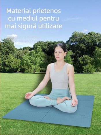 Avon's covor de yoga pliabil, portabil, potrivit pentru picnic, camping și sport, antiderapant, 100 x 100 cm, 0,4 cm grosime