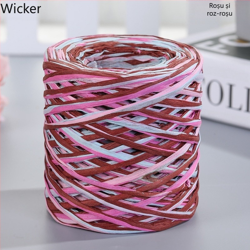 Sfoară de paie din hârtie – amestec de fibre, fir tubular, un singur fir