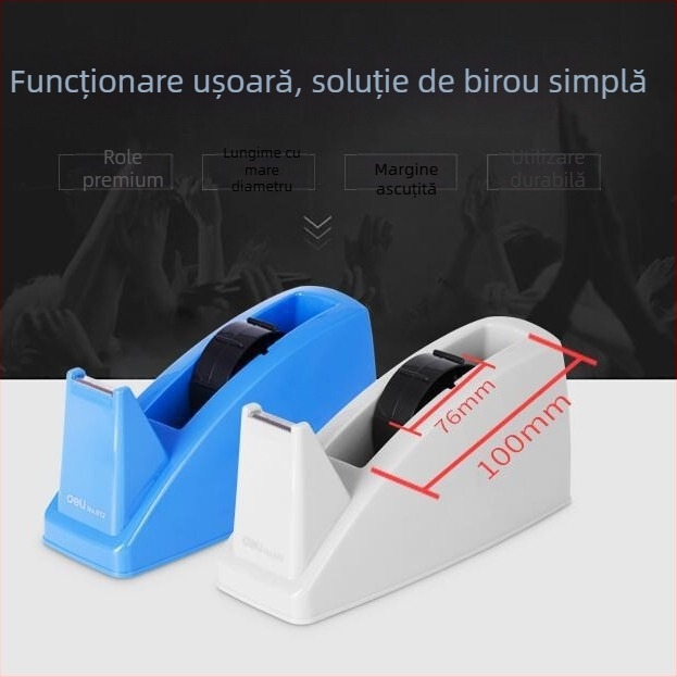 Deli suport pentru bandă și bază de tăiere, din plastic, model 81, compatibil cu benzi de până la 22 mm lățime