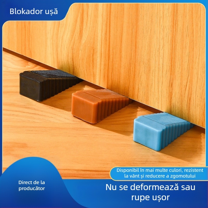 Qijia modelul 001 opritor de ușă PVC, montat pe podea, stil modern minimalist