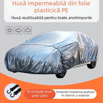 coveryoo Husă auto pentru sedan — Ușoară, Impermeabilă și Rezistentă la praf, Personalizabilă, 1 kg, Material: Altul