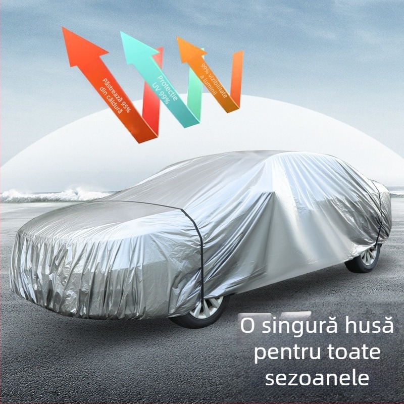 coveryoo Husă auto pentru sedan — Ușoară, Impermeabilă și Rezistentă la praf, Personalizabilă, 1 kg, Material: Altul