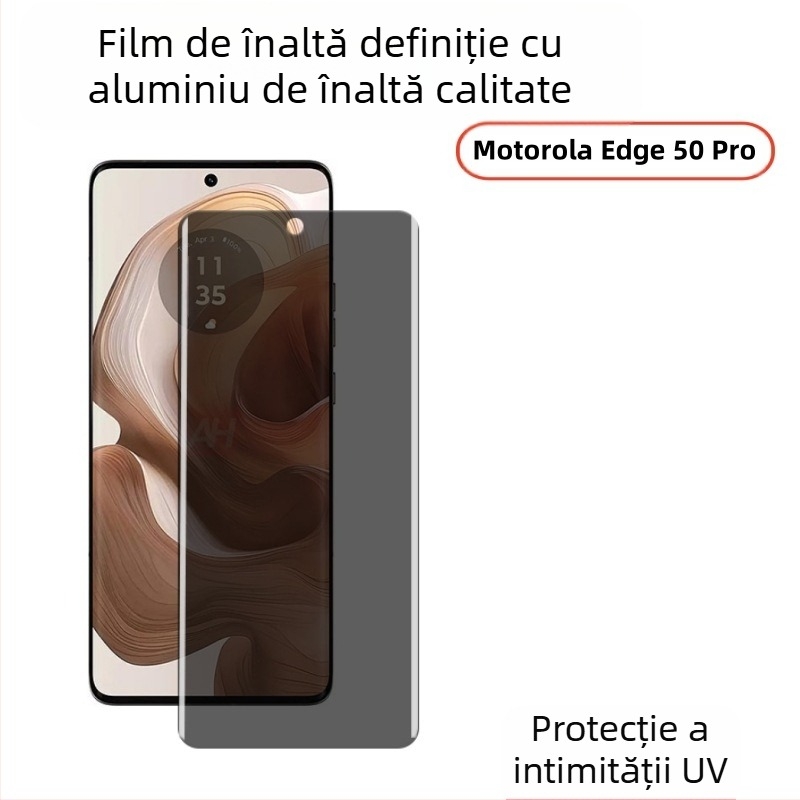 Protector de ecran din sticlă temperată pentru Motorola Edge50 Pro — finisaj mat, protecție împotriva luminii albastre, antiamprentare, rezistent la praf