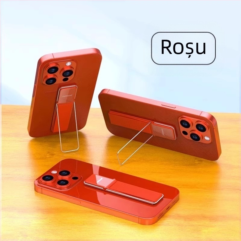 Suport pentru telefon cu inel și curea de mână – anti-cădere, ABS + bandă elastică + arc din oțel inoxidabil + bandă dublu adezivă