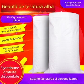 Pungă plastic țesută cu imprimare laminată, material PP, sarcină 10–100, pungă de gunoi