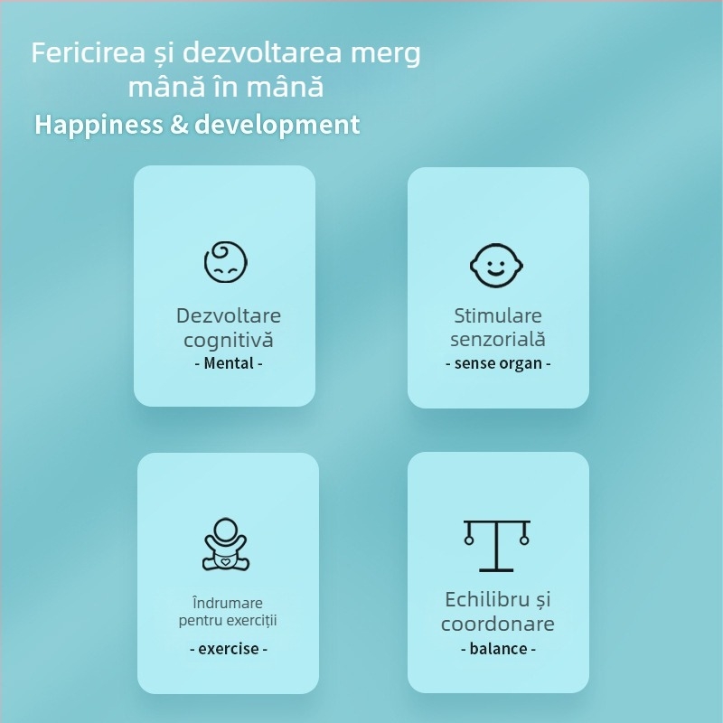 Zornăitoare din lemn pentru copii în stil Orff, cu 13 clopoței