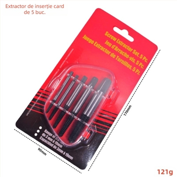 Extractor de șuruburi rupte pentru robinete și instalații – Xinmutian, oțel carbon