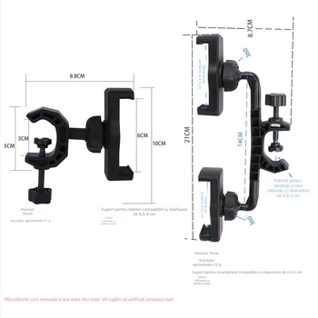 Accesorii pentru suportul de telefon mobil - universal, din plastic (Tip: accesorii pentru suportul de telefon mobil; Material: plastic; Stil: universal)