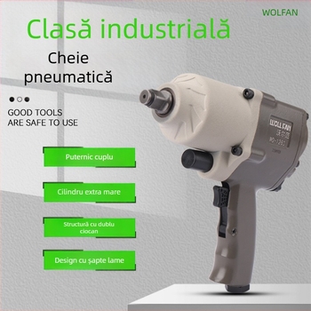 Cheie pneumatică industrială de 1/2 inch cu set de socluri, cu cuplu mare