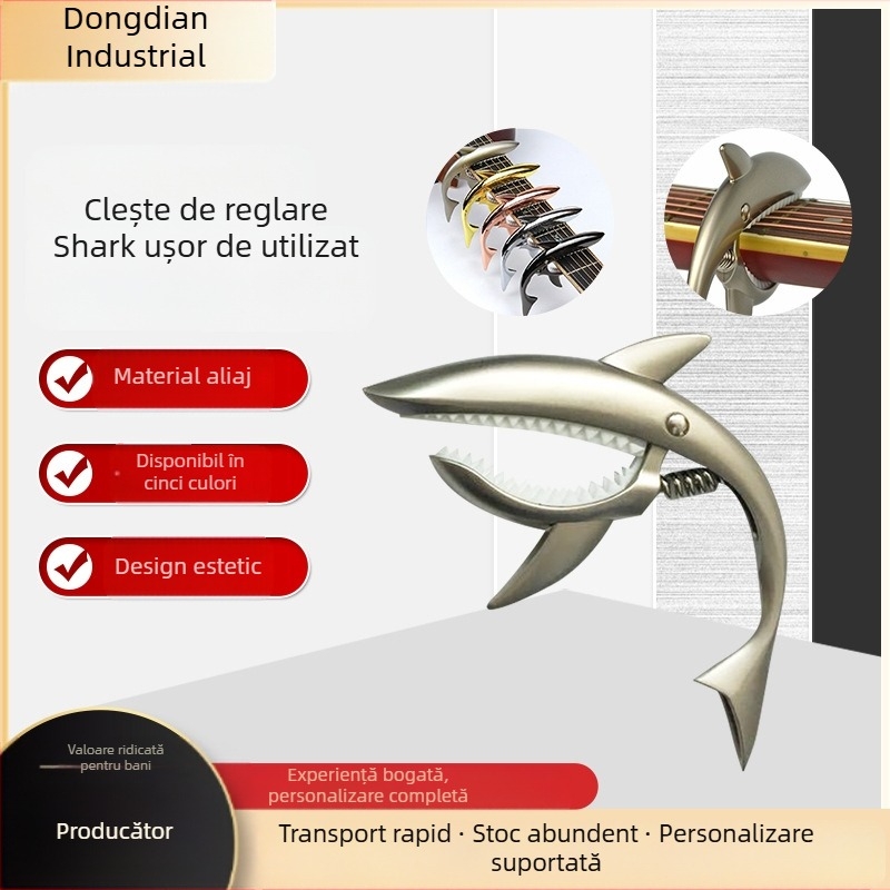 Capo pentru instrumente cu coarde occidentale – corp din aliaj, pentru chitară și orgă electronică