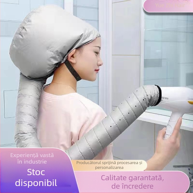Căciulă de uscat păr cu bandă pentru uz casnic — uscare cu aer cald pentru îngrijire, coafare și tratament, potrivit pentru păr permanentizat și vopsit
