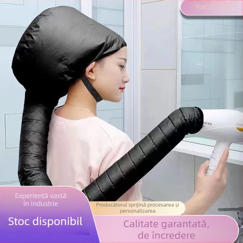 Căciulă de uscat păr cu bandă pentru uz casnic — uscare cu aer cald pentru îngrijire, coafare și tratament, potrivit pentru păr permanentizat și vopsit