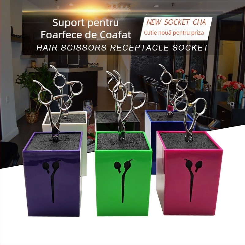 Cutie de depozitare pentru unelte de coafură – anti-alunecare, suport de birou practic pentru foarfeci și piepteni, MIDSKY, 100 g net, ambalaj 120 buc