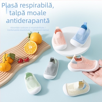 Pantofi pentru copii din plasă, respirabili, talpă moale și antiderapant, pentru 12–36 luni