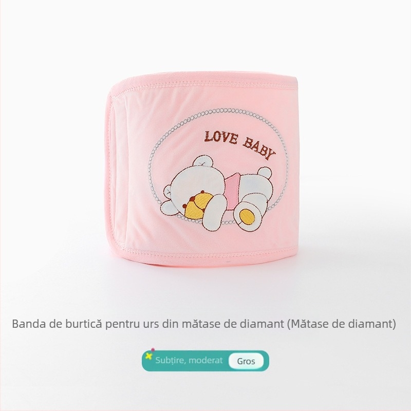 Înfășură pentru burtă pentru nou-născuți, din bumbac cu fleece quilted, marca DoDojami/Doodle Jamie, protecție pentru burtă 0–12 luni