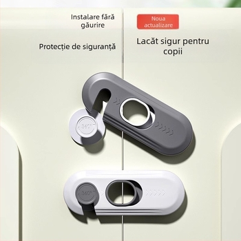 Încuietoare de siguranță pentru copii pentru dulapuri și ferestre, model X-5, ABS plastic, Levy Poetry, aplicație: dulapuri și ferestre, stil modern simplu