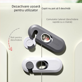 Încuietoare de siguranță pentru copii pentru dulapuri și ferestre, model X-5, ABS plastic, Levy Poetry, aplicație: dulapuri și ferestre, stil modern simplu