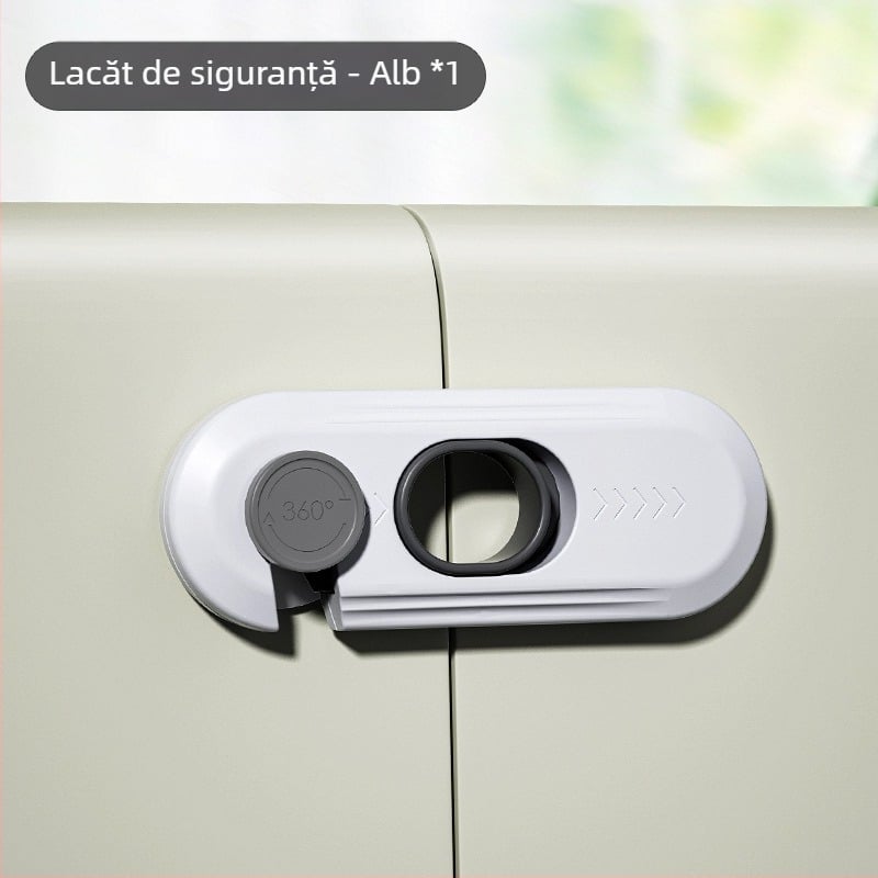 Încuietoare de siguranță pentru copii pentru dulapuri și ferestre, model X-5, ABS plastic, Levy Poetry, aplicație: dulapuri și ferestre, stil modern simplu