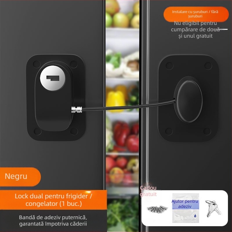 Încuietoare de siguranță pentru copii pentru dulapuri și ferestre, model X-5, ABS plastic, Levy Poetry, aplicație: dulapuri și ferestre, stil modern simplu